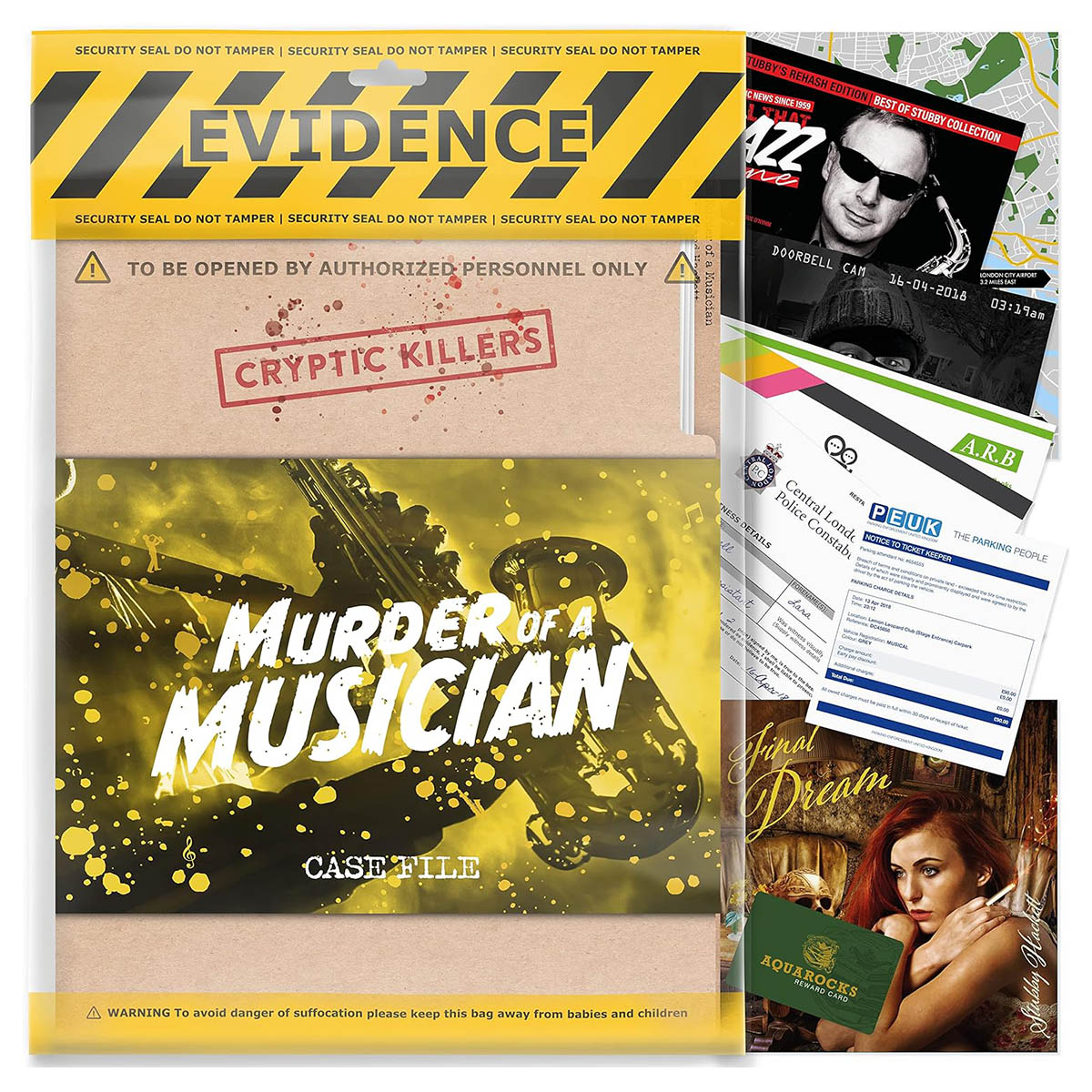 Cryptic Killers: Murder of a Musician Case File Game — Booghe