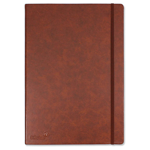Silvine Executive Soft Feel Tan A4 Notebook Lined 160 Pages