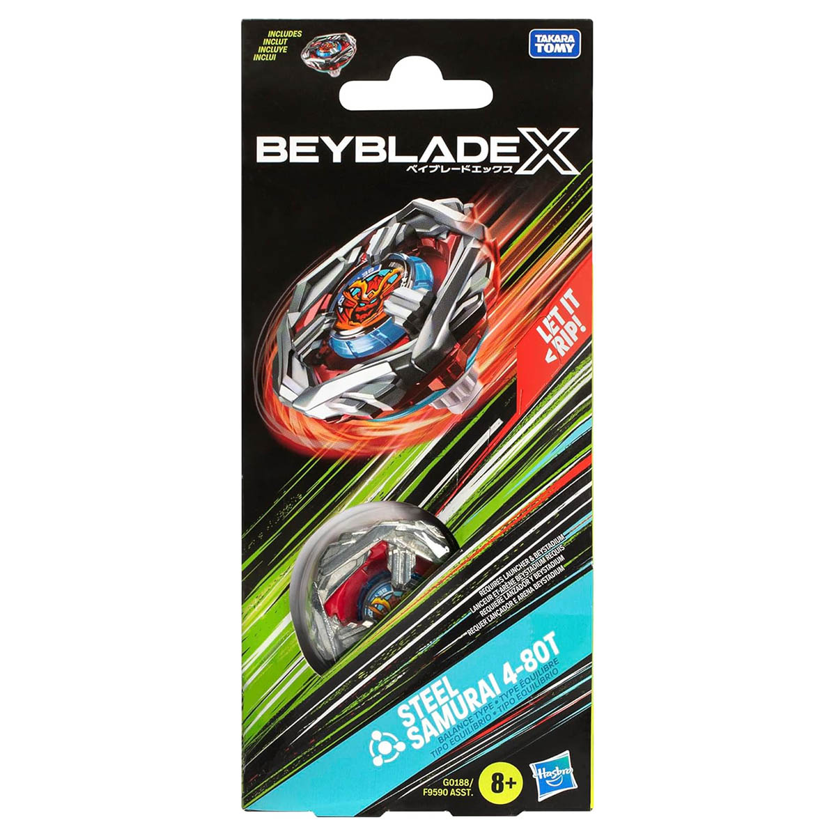 マイフリーダム4【steel】 Beyblade X: Steel Samurai 4-80T Balance Type Single Pack — Booghe