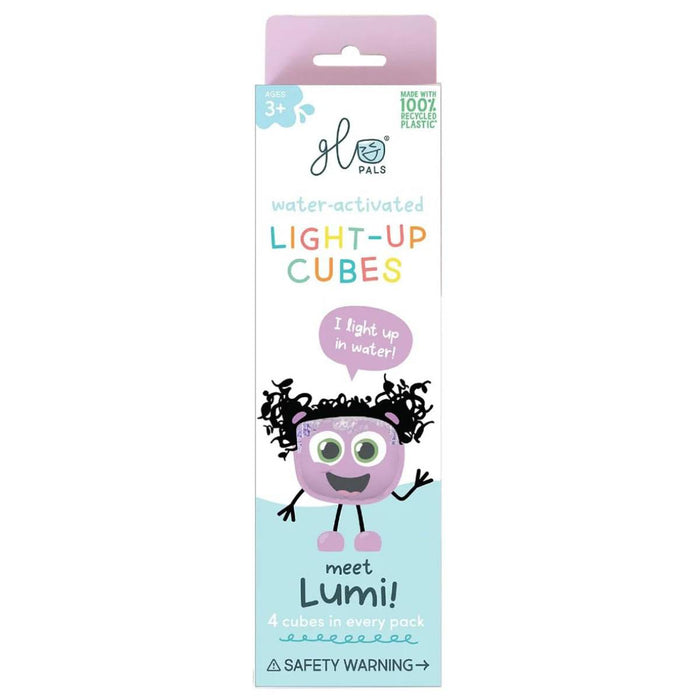 Glo Pals Water-Activated Light-Up Cubes Lumi Edition (4 Pack)