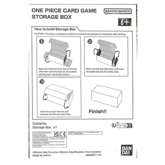 One Piece Card Game: Storage Box Standard Black