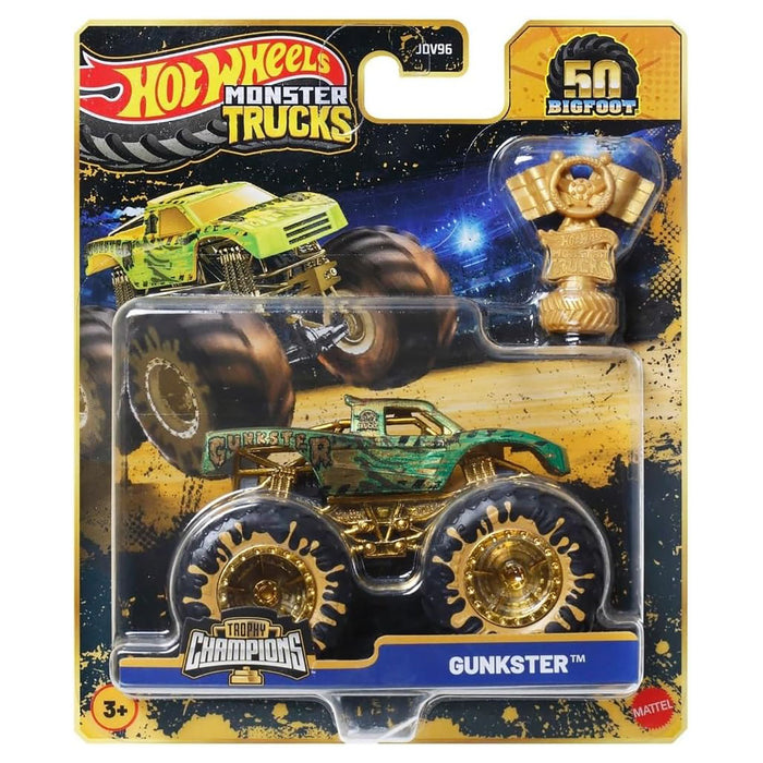 Hot Wheels Monster Trucks Trophy Champions Gunkster Vehickle