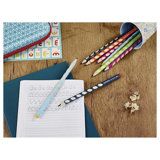 STABILO EASYgraph S Left Handed Petrol HB Pencil (2 Pack)