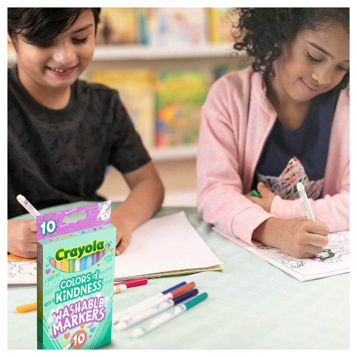 Crayola Colors of Kindness Washable Markers (10 Pack)