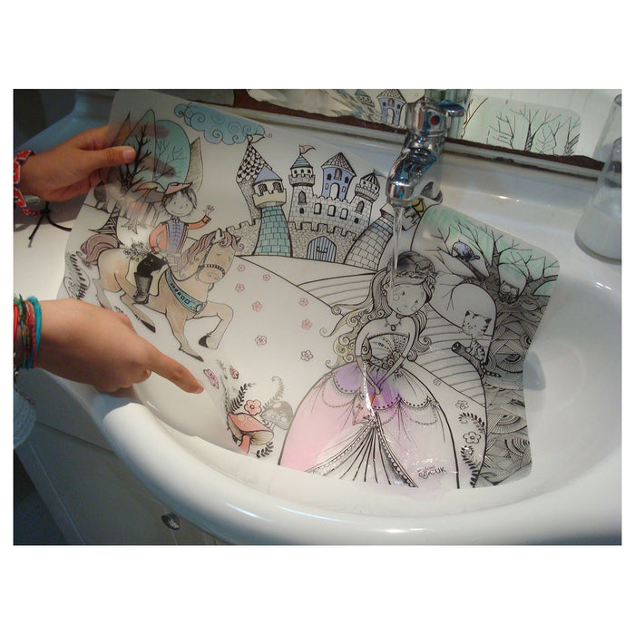Funny Mat The Prince and the Princess Colouring Protection Mat