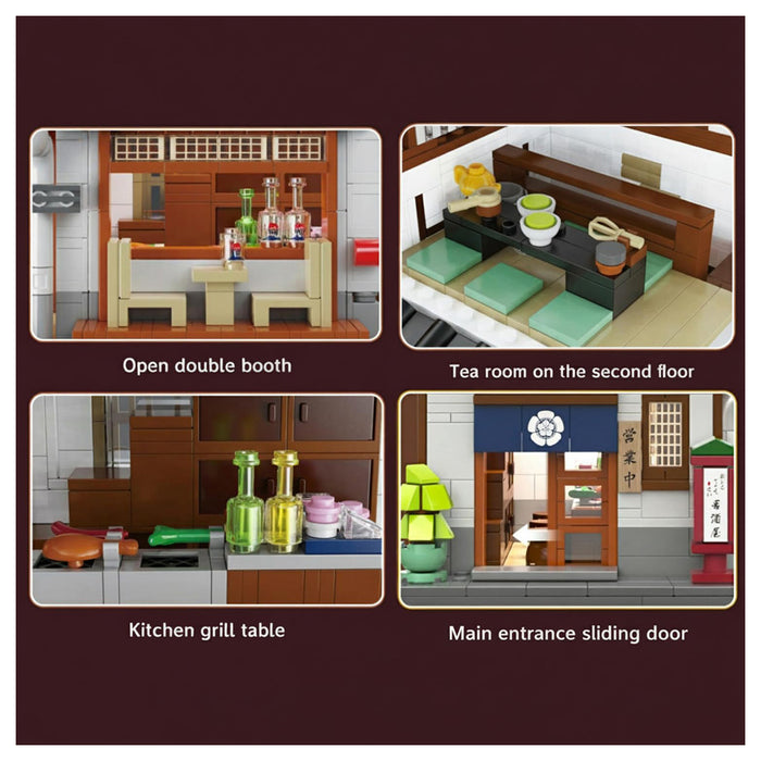 CaDA Japanese Izakaya Restaurant Bar 1195 Piece Building Set