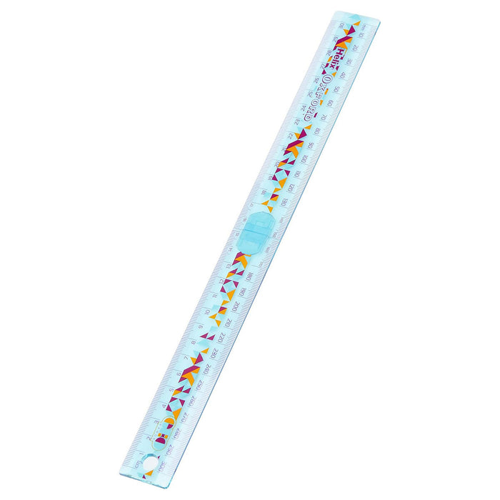Helix Early Learning Ruler Helix Oxford Geo 30cm Folding Ruler - Orange — Booghe