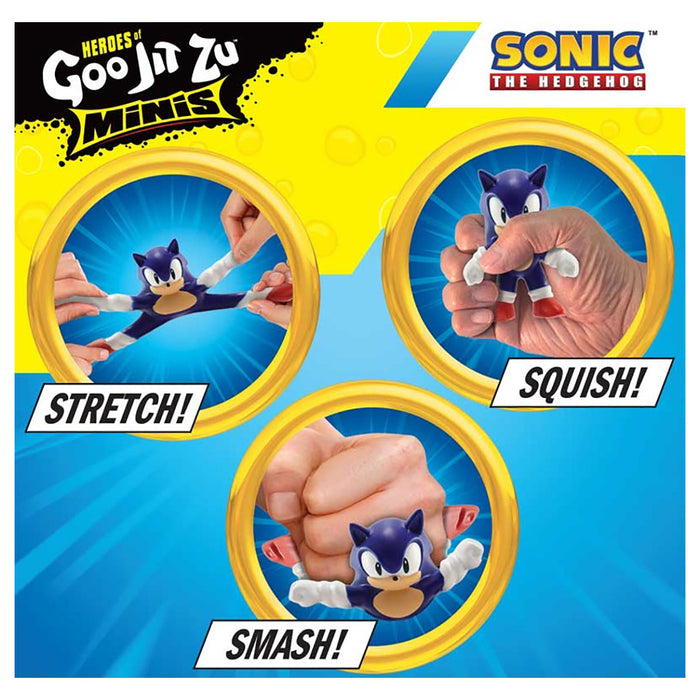 Heroes of Goo Jit Zu Minis Sonic the Hedgehog Shadow 2.5" Stretch Figure