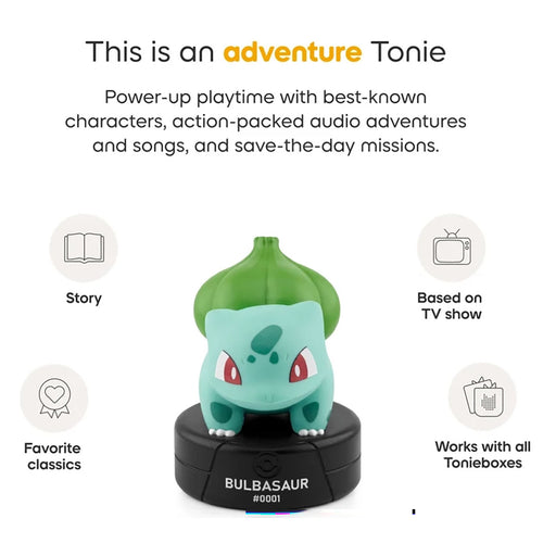 Tonies Toniebox Pokémon Bulbasaur Audio Figure