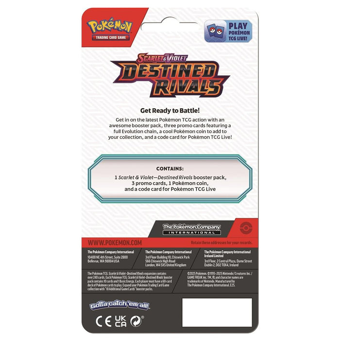 Pokémon TCG: Scarlet & Violet: Destined Rivals Premium Checklane (styles vary)