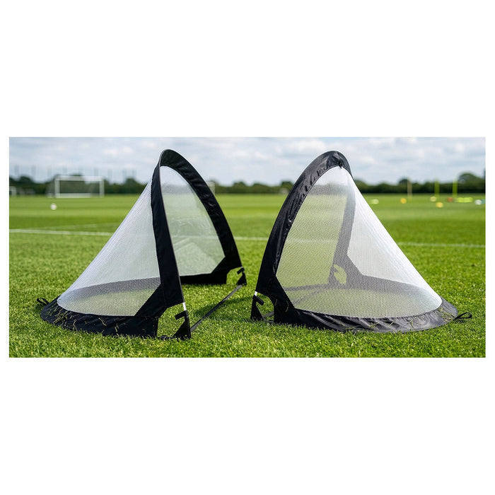 Pop Up Pair of 4ft Goals with Free Carry Bag