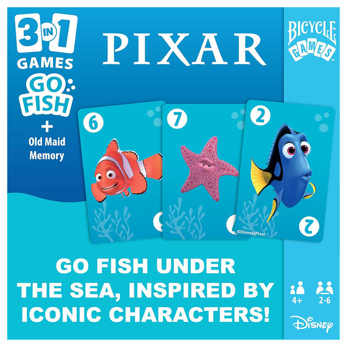 Disney Pixar 3 in 1 Card Games