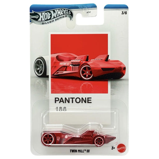 Hot Wheels Silver Series Pantone 186 Twin Mill III Car (3/6)