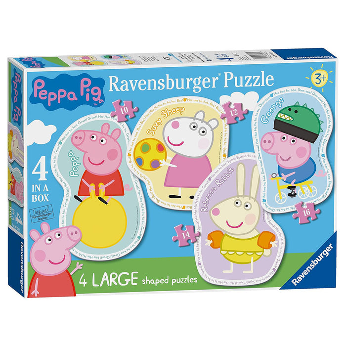 Ravensburger Peppa Pig 4 Large Shaped Jigsaw Puzzles