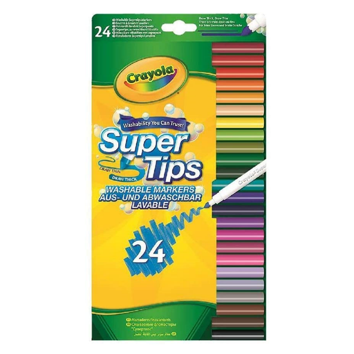 Crayola Super Tips Washable Markers (24 Pack)
