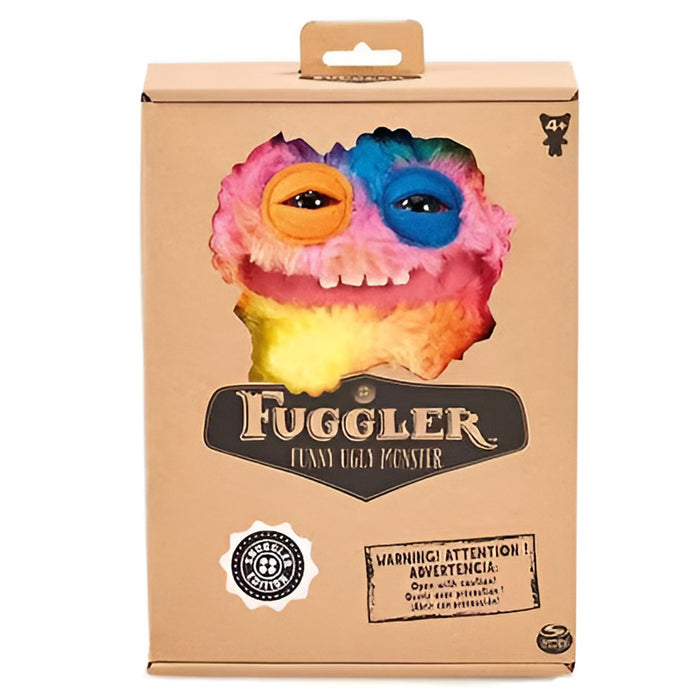 Fuggler Funny Ugly Monster Rainbow Fur Grin Grin 9" Plush