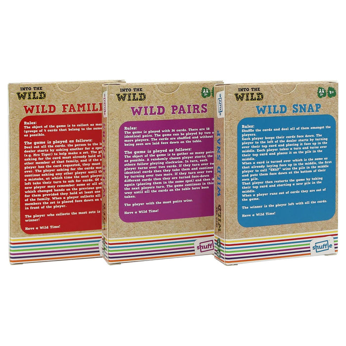 Shuffle Into the Wild Card Games (3 Pack)