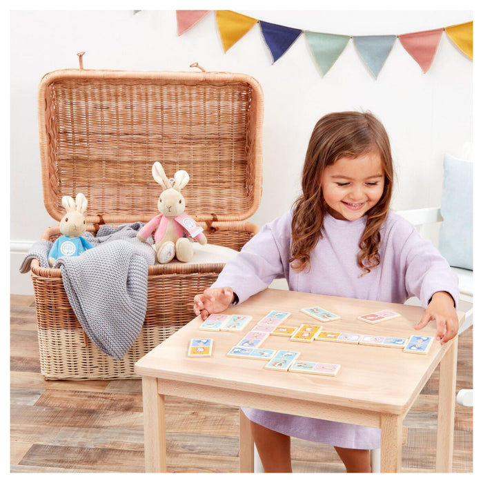 Peter Rabbit 28 Piece Wooden Dominoes Set