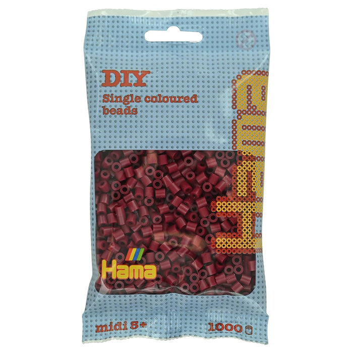 Hama Midi 1000 Maroon Red Beads