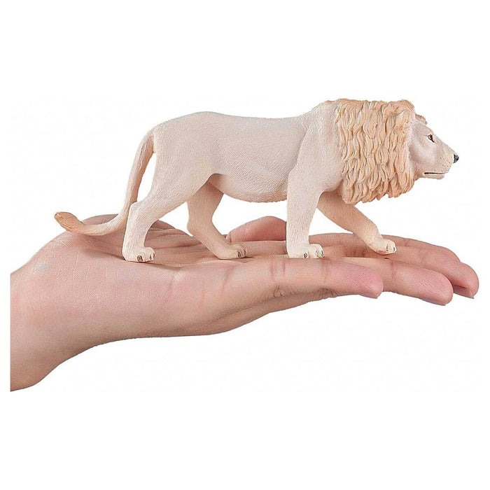Mojo Wildlife White Male Lion Figure