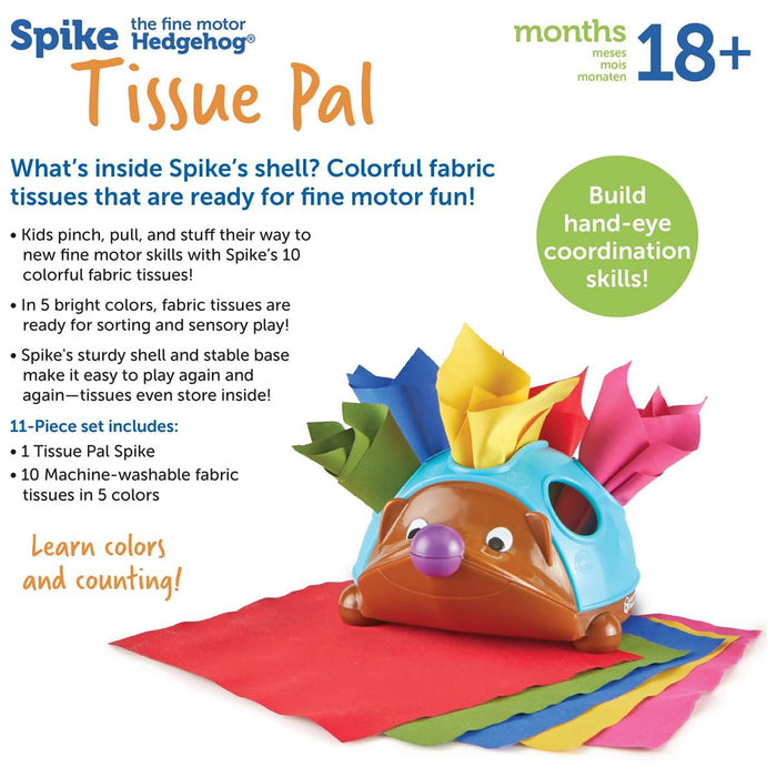 Spike the Fine Motor Hedgehog Tissue Pal