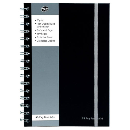 Pukka Pad A5 Black Poly Jotta 160 Pages