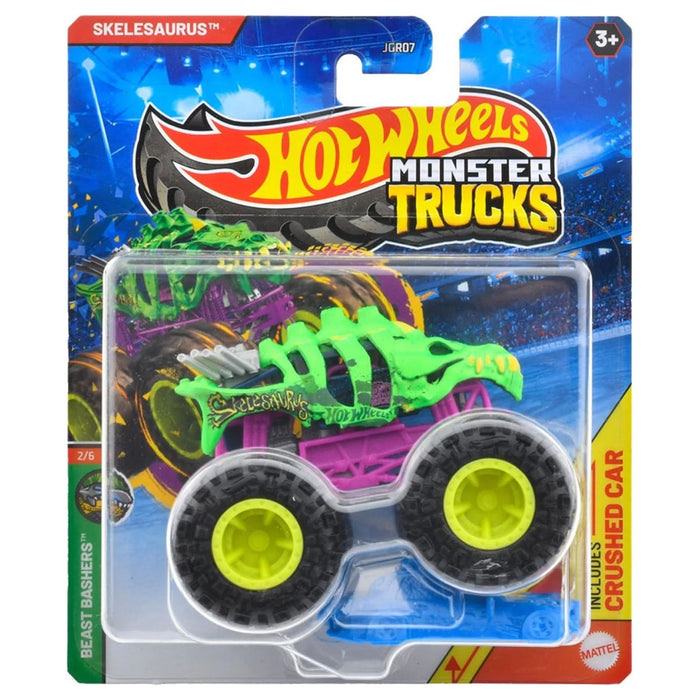 Hot Wheels Monster Trucks Skelesaurus 1:64 Vehicle