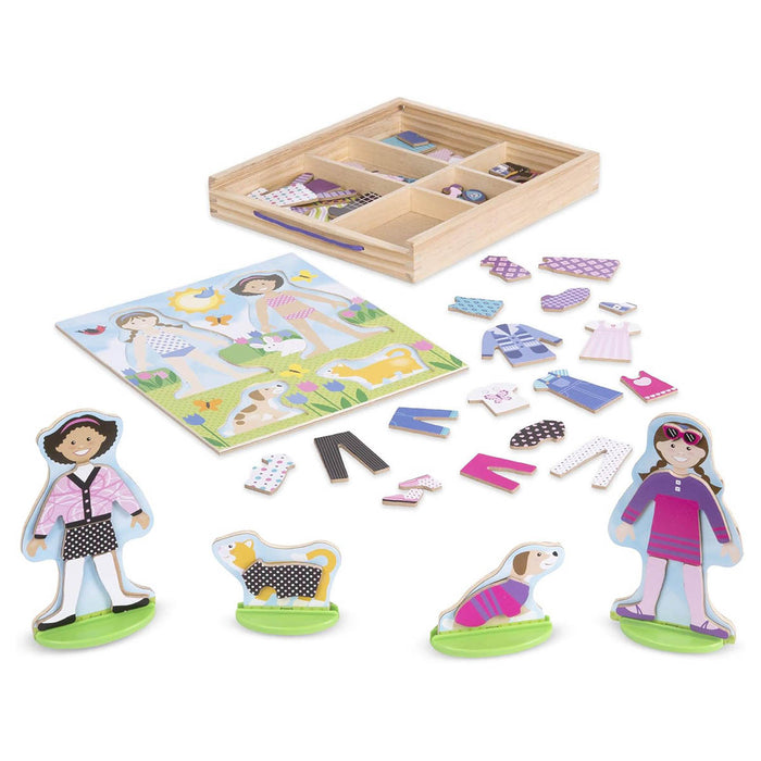 Melissa & Doug Best Friends Magnetic Dress-Up Figure Set
