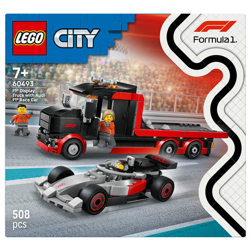 LEGO City F1 Display Truck With Audi F1 Race Car Building Set