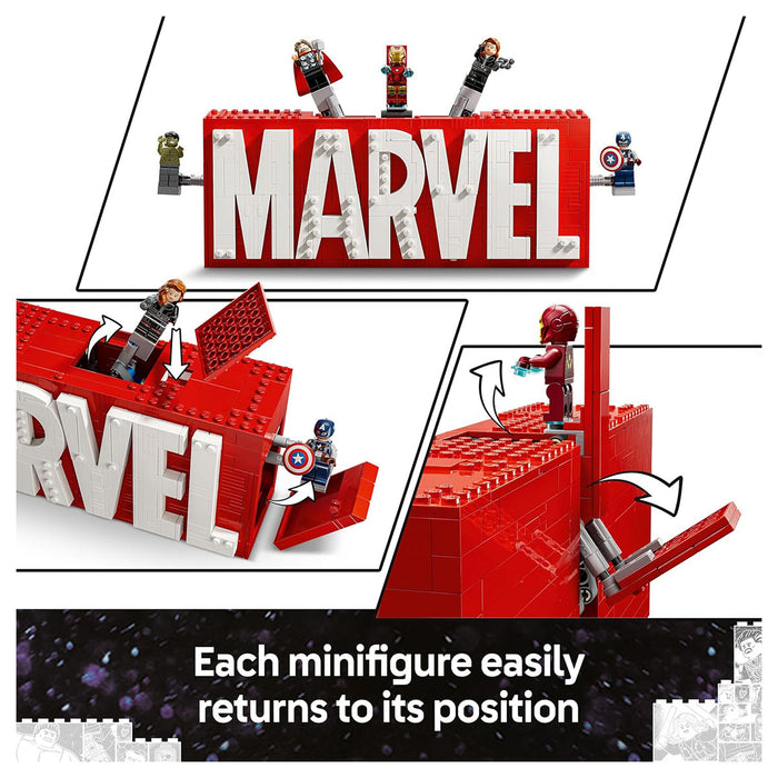 LEGO Marvel Logo & Minifigures Building Set
