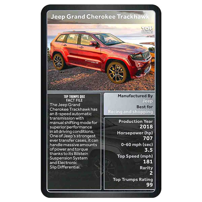 4x4 Ultimate Collection Top Trumps Classics Card Game