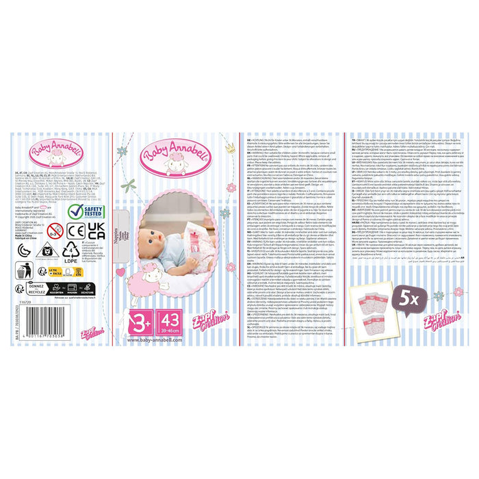 Baby Annabell Nappies 5 pack