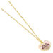 Pusheen the Cat Pink Enamel and Gold Heart Necklace