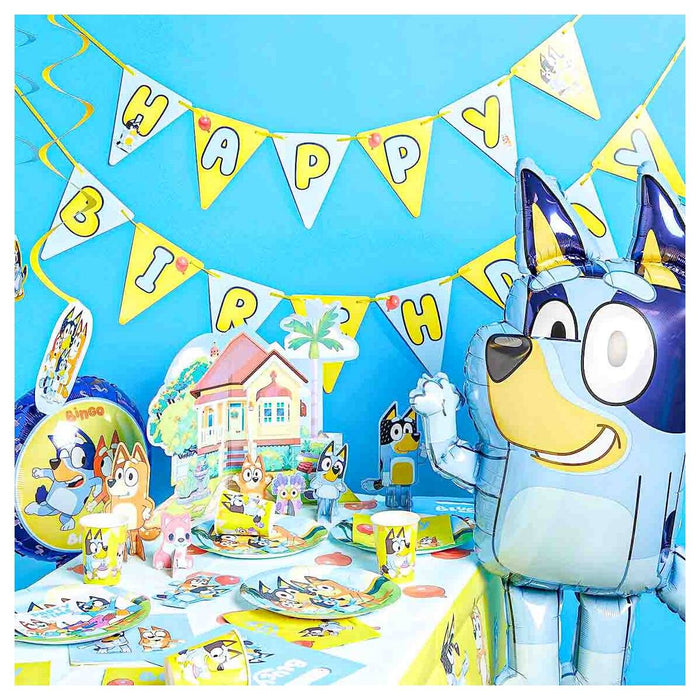 Bluey Birthday Party Supplies | Bluey Party Decorations | Bluey Party Supplies | Bluey Birthday Decorations | Bluey Plates | Bluey Napkins - Serves 16