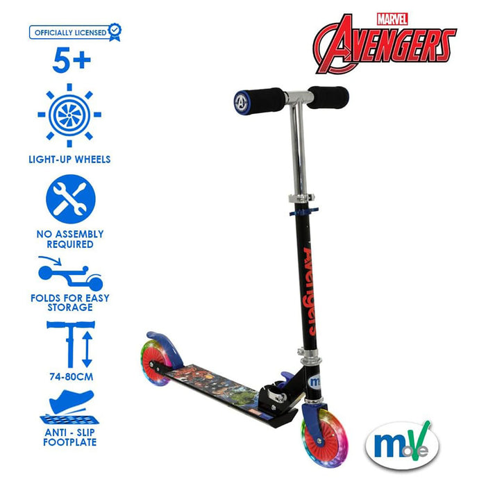 Marvel Avengers In-Line Scooter with Light Up Wheels