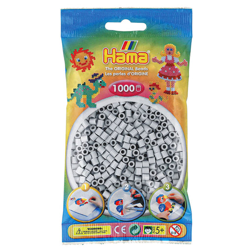 Hama Midi Beads Light Grey 1000 Piece Pack