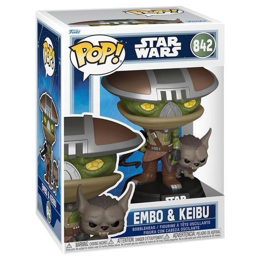 Funko Pop! Star Wars: The Mandalorian and Grogu: Embo & Keibo Bobblehead Figure #842