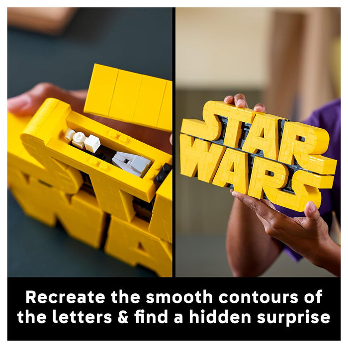 LEGO Brick-Built Star Wars Logo Building Set