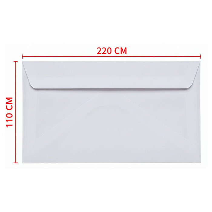 Envelopes 25 x DL White  Peal & Seal  80gsm