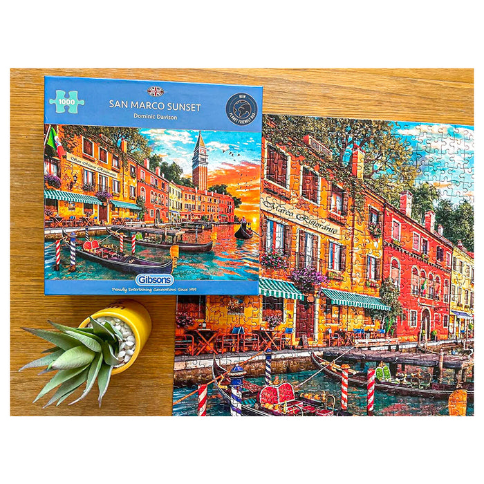 Gibsons San Marco Sunset 1000 Piece Jigsaw Puzzle