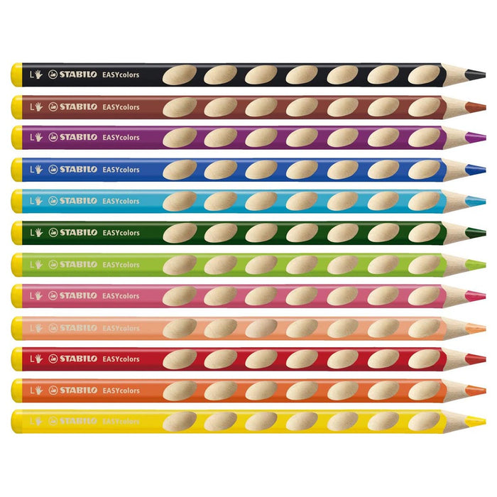 STABILO EASYcolours 12 Pencils Left and Right Handed