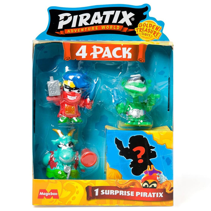 Piratix Adventure World Golden Series 4 Pack Figure Set (styles vary)