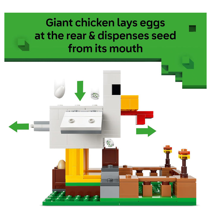 LEGO Minecraft Chicken Farm 21585 Building Set