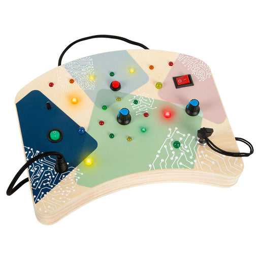 Motor Activity Board LED Lights and Switches Toy