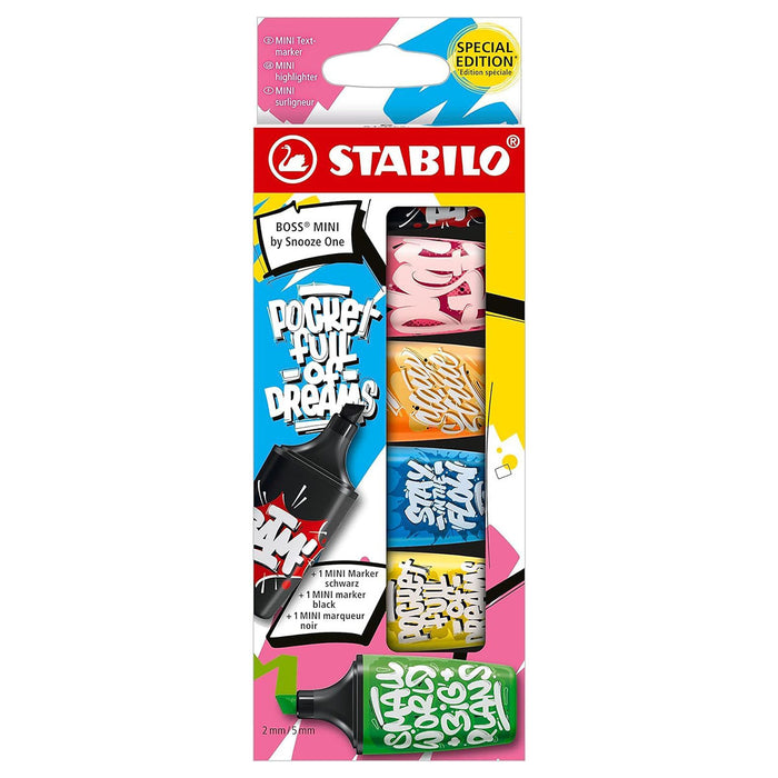 STABILO BOSS MINI Highlighters by Snooze One (6 Pack)