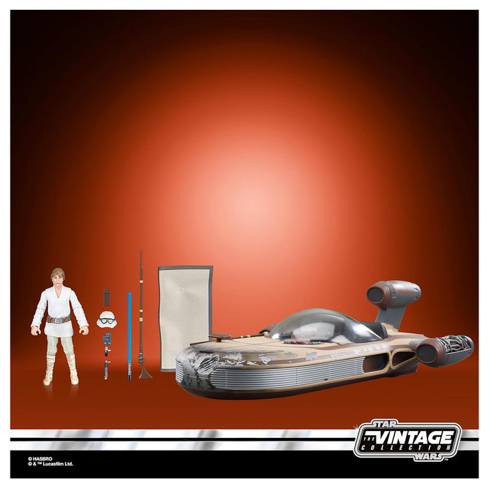 Star Wars Vintage Landspeeder Vehicle & Luke Skywalker Figure