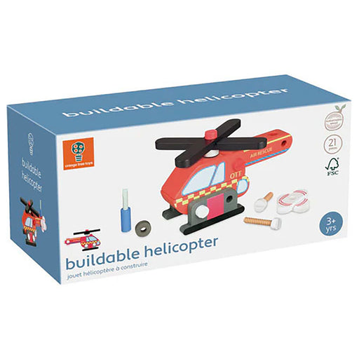Orange Tree Toys Wooden Buildable Helicopter