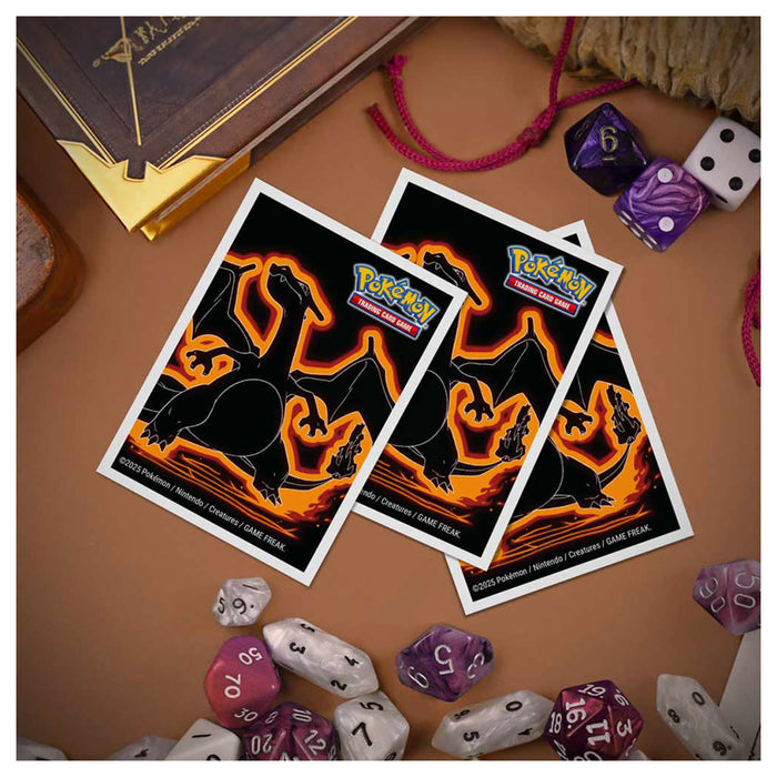 Pokémon Neon Kanto Ultra-Pro Apex Deck Protector Sleeves Charizard (105 Pack) 