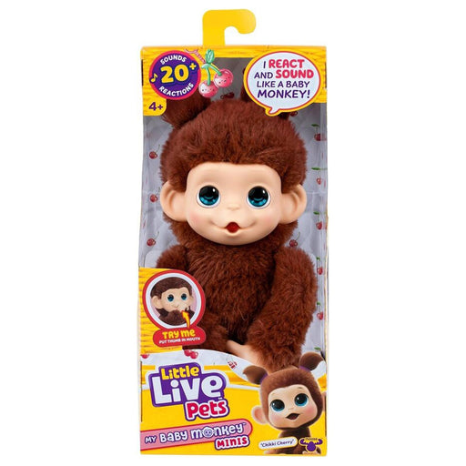 Little Live Pets My Baby Monkey Minis Chikki Cherry Interactive Pet