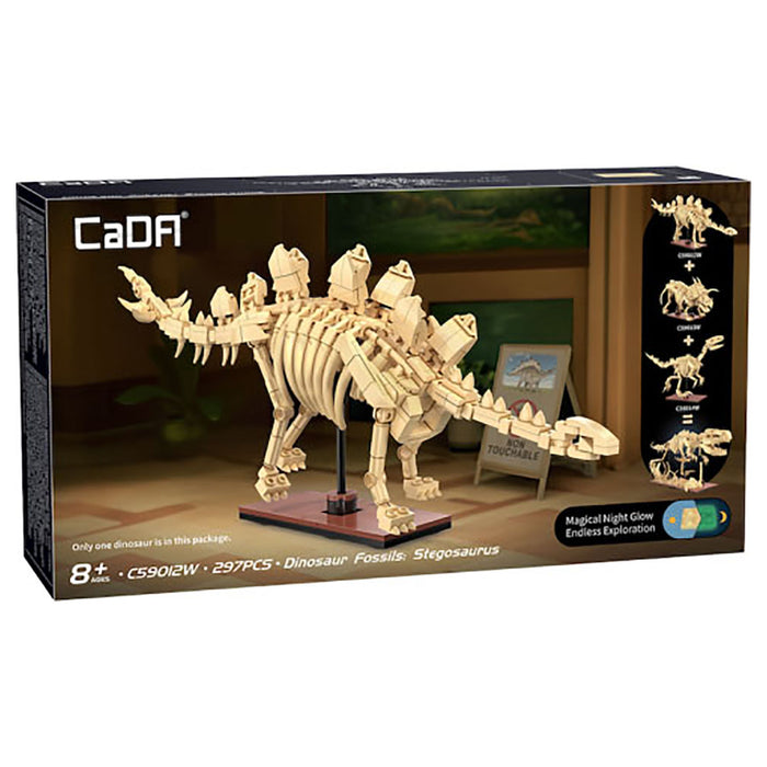 CaDA Dinosaur Fossils: Stegosaurus Building Set
